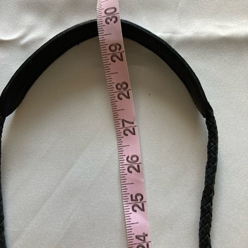 Brighton Shoulder Bag Mini Petite Silver Butterfly Woven & Croco Black Leather - Picture 7 of 8